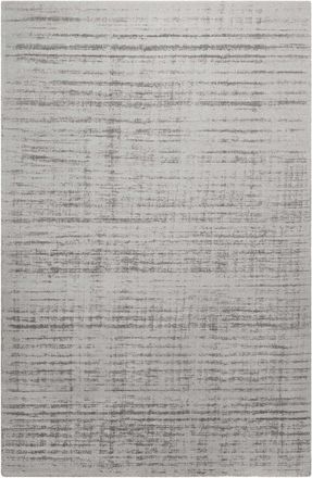 Homie Living Alfombra de pelo corto gris claro hecha a mano 110x170 cm