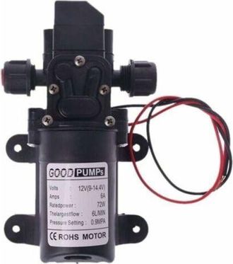 OEM Bomba De Agua De Alta Presi&oacute;n De 12 V Cc, 70 W, 130 Pies, 6 L/min Con Cebador De Diafragma (voltaje: 12 V)