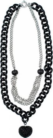 Folli Follie Womens 4N0T096KM Ladies Necklace - Black - One Size