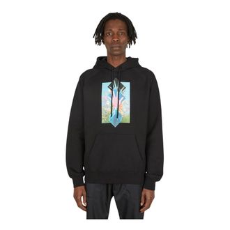 Soulland Hoodies, male, Black, Size: M Poetic Hooded Sweatshirt