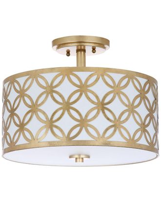 Safavieh Cecily 3-Light Gold Flush Mount