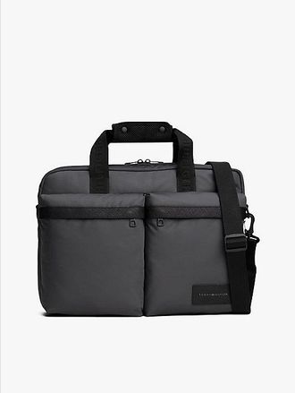Tommy Hilfiger Textile Logo Patch Pocket Laptop Bag