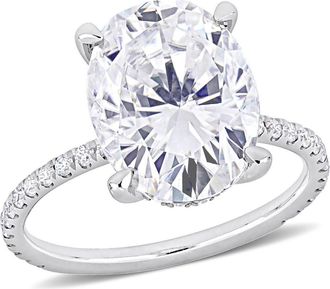 Delmar Lab Created Moissanite Ring in White at Nordstrom Rack, Size 6