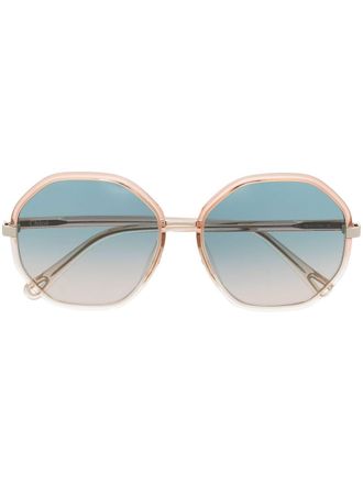 Chloé round-frame tinted sunglasses - Orange