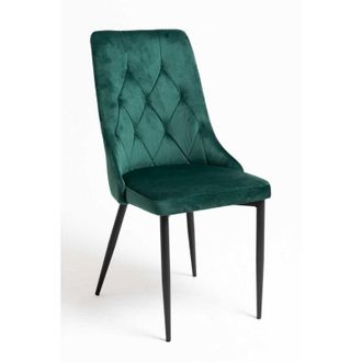 Regalos Miguel Regalos Miguel - Sillas Comedor - Silla Dolphin Black Terciopelo - Verde