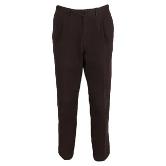 Ermenegildo Zegna Ermenegildo Zenga broek van bruin katoen