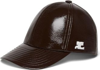 Courrèges Re-Edition cap - unisex - Elastane/Cotton/Polyurethane - S - Brown