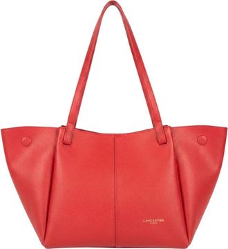 Lancaster M Tote Bag Sierra Haus - Dames - Shoppers - Rood - ONE Size - Leer - Tassen