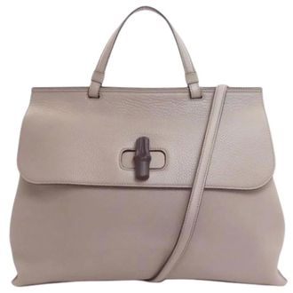 Gucci Pre-owned Handbags, female, Gray, Size: ONE SIZE Pre-owned Vintage Handbag