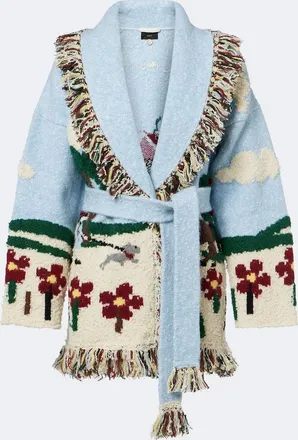 Alanui Casa Alanui intarsia wool-blend cardigan