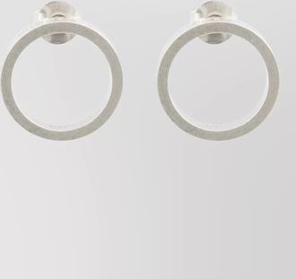 Maison Margiela silver hoop earrings