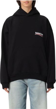 Balenciaga Dames, Sweatshirts & Hoodies, Zwart, Maat: S