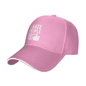 Generic Baseball Cap I Hate People Fuck You Golf Cap Classic Baseball Hat Breathable Headwear for Walking Sport Gym