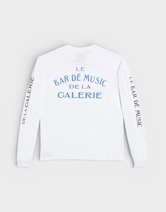 Gallery Dept. Mens Le Bar Shop L/S Tee White - Size: 42