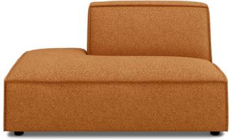 Castlery Customized Brown Boucle Left Chaise Sofa | Jonathan by Castlery, Orange, Modern Living Room Furniture