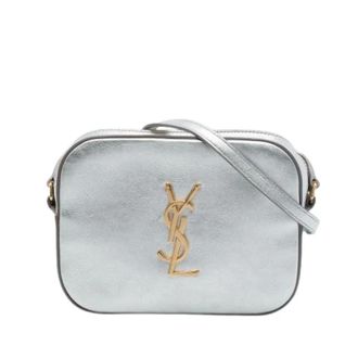 Saint Laurent Pre-owned Vintage Schoudertas - Dames - Vintage Schoudertas - Grijs - ONE Size - Leer - Vintage