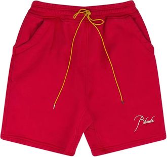 Rhude Shorts met trekkoord - Rood