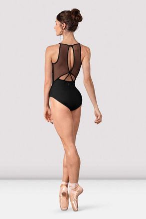 Bloch Ladies Lena Mesh Back Leotard, Eclipse Blue