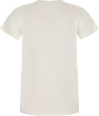 Valentino Garavani Womens White Cotton T-Shirt