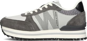 Woden Schoenen, Dames, Grijs, 41 EU, Wol, Grijze Plateau Sneakers voor Dames