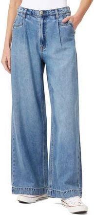 Scotch & Soda Pleated High Waist Wide Leg Trouser Jeans in Flatiron at Nordstrom Rack, Size 28