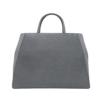 Fendi Pre-owned Shopping 2Jours MD Calf Tote Bag - Dames - Vintage Handtas - Grijs - ONE Size - Leer - Vintage