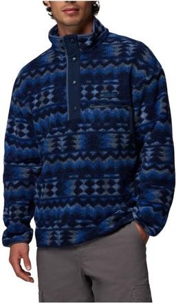 Columbia Helvetia II Printed Half Snap Fleece Fleecepullover f&uuml;r Herren | blau
