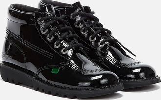 Kickers Womens Kickers Kick Hi Womens Black Patent Boots - Size: 6