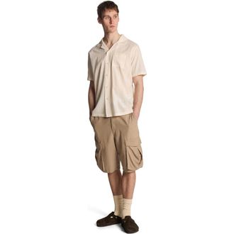 Lyle & Scott Broderie Resort Shirt in Natural at Nordstrom, Size Xx-Large