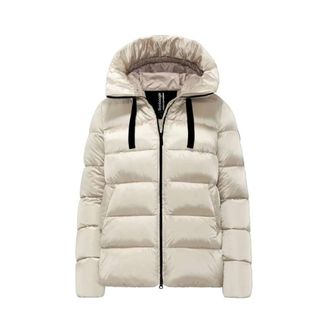 Bomboogie Jassen, Dames, Grijs, S, Nylon, Heldere Nylon Donsjas