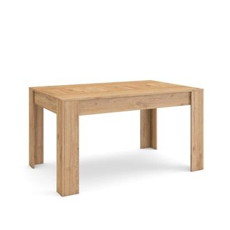 Skraut Home Mesa comedor efecto madera roble 140x90x76cm