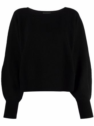 Alberta Ferretti Maglione con maniche a palloncino - Nero
