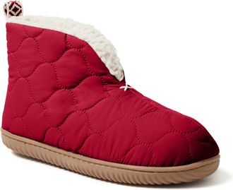 Dearfoams Womens Warm Up Bootie