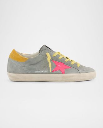 Golden Goose Super-Star Suede Low-Top Sneakers