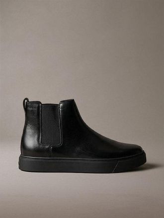 Calvin Klein Botas Chelsea Con Suela H&iacute;brida De Piel