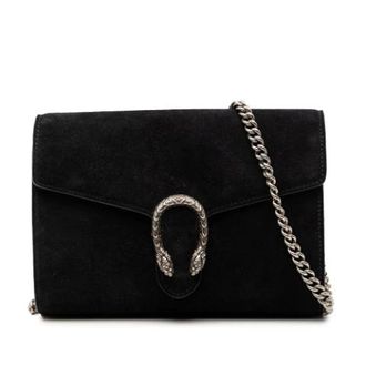 Gucci Pre-owned Suede Crossbody - unisex - Gucci Vintage - Vintage Shoulder Bags - Black - ONE SIZE - Pre-owned