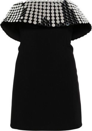 Nissa mirror-embellished bodycon minidress - women - Spandex/Elastane/Polyester/Viscose/Polyester/Viscose/Spandex/Elastane - 36 - Black