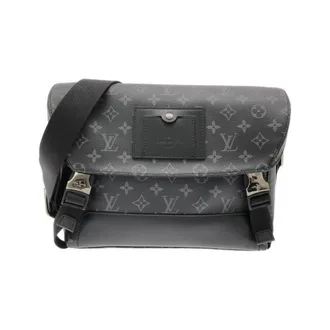 Louis Vuitton Black Coated Canvas Shoulder Bag (Pre-Owned)