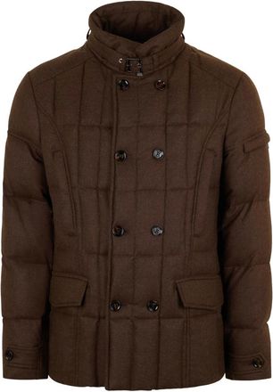 Moorer Hombre, Abrigos, Marr&oacute;n, Talla: M