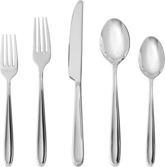 Fortessa Scoop 20-Piece Place Setting in Silver at Nordstrom