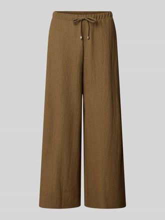 s.Oliver Red Label Loose Fit Hose in Crinkle-Optik in Mittelbraun, Gr&ouml;&szlig;e 34