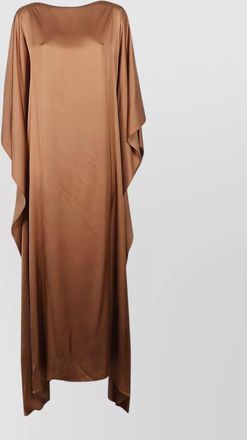 SA SU PHI marta draped sleeve floor length dress