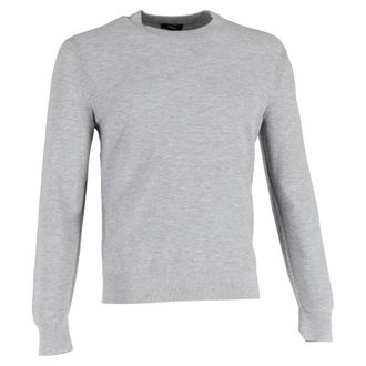 Theory Crewneck Sweater in Grey Cotton
