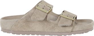 Birkenstock Taupe Arizona Suede Leather Sandals