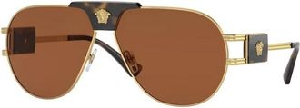 Versace Authentieke Bril met Topkwaliteitsservice - unisex - Zonnebrillen - Geel - 63 MM - Accessoires
