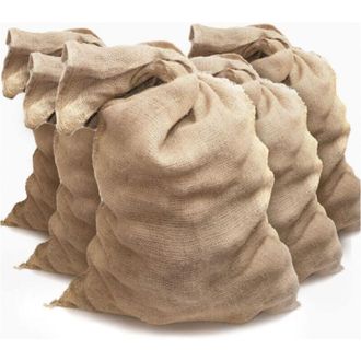 OEM (60 X 100 Cm) 5 Bolsas De Yute - Bolsas De Yute Para Patatas - Bolsas Para Almacenar Patatas - Resistentes A Las Inundaciones, Color Marr&oacute;n