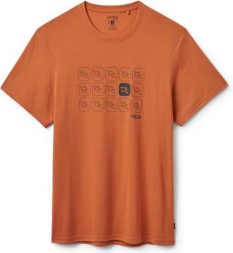 RAB Crimp Repeat Tee Funktionsshirt f&uuml;r Herren | orange