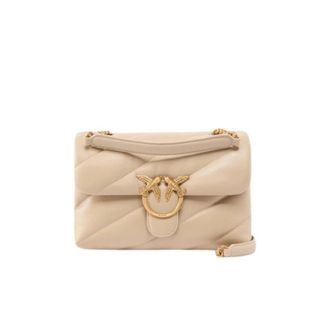 Pinko Borsa Donna Pinko - Dames - Schoudertassen - Beige - ONE Size - Leer - Tassen