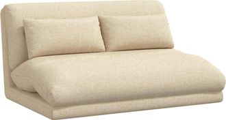 vidaXL Sill&oacute;n Ajustable Crema Tela Vidaxl