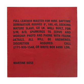 Martine Rose Accessoires, unisex, Rood, ONE Size, Classified Scarf